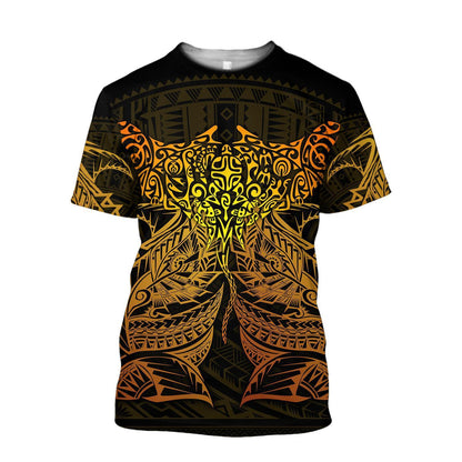 Amazing Polynesian Ray Tattoo Hoodie for Men and Women-ML