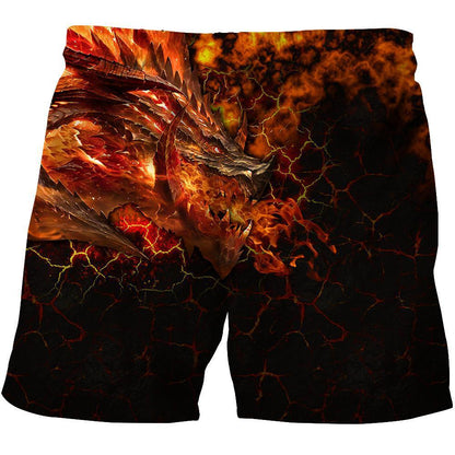 Lava Dragon 3D Over Printed Hoodie for Men and Women-ML