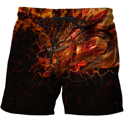 Lava Dragon 3D Over Printed Hoodie for Men and Women-ML