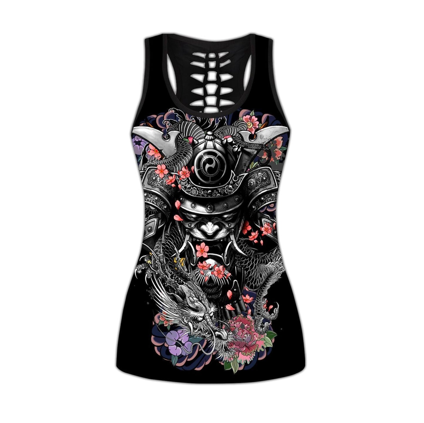 Samurai and Dragon Tattoo Legging & Tank top-ML