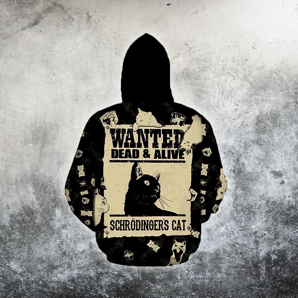 Schrodinger Cat Limited Edition 3D Printed Hoodie for Men and Women-ML