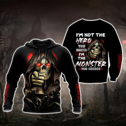 Skull I'm Not The Hero You Wanted 3D All Over Printed Hoodie VP12092002