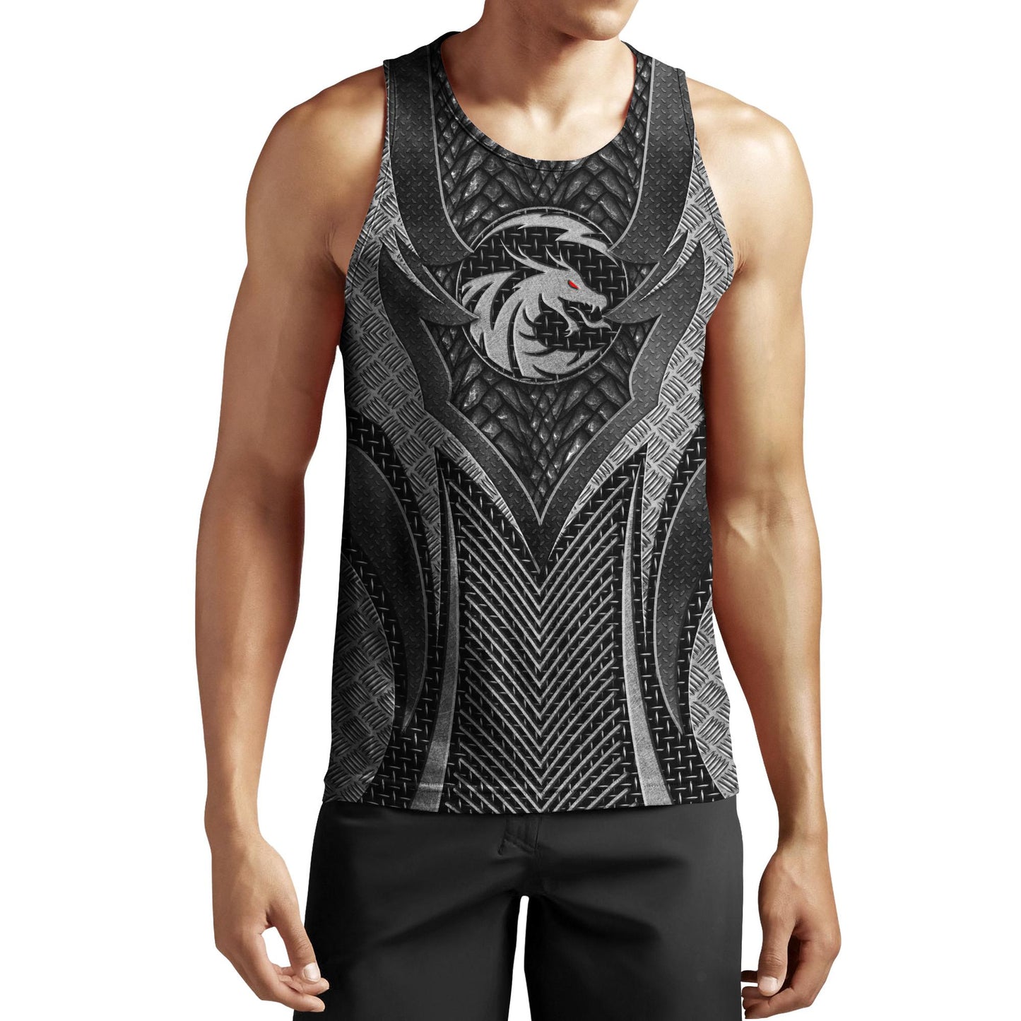 Dragon Kinght Iris Amor 3D Over Printed Hoodie for Men and Women-ML