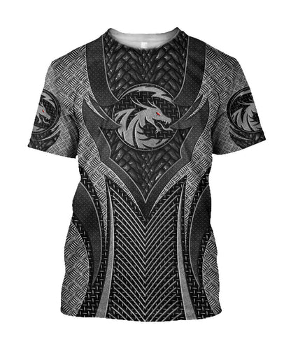 Dragon Kinght Iris Amor 3D Over Printed Hoodie for Men and Women-ML