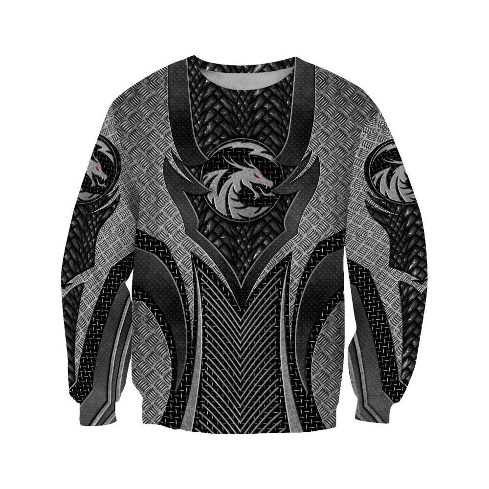 Dragon Kinght Iris Amor 3D Over Printed Hoodie for Men and Women-ML