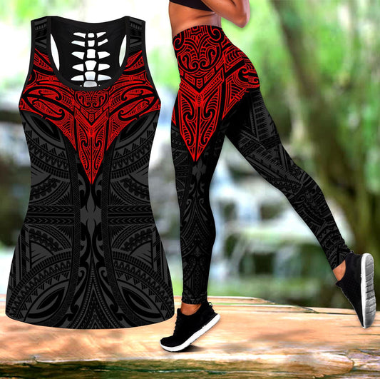 Amazing Polynesian Tattoo Legging & Tank top-ML