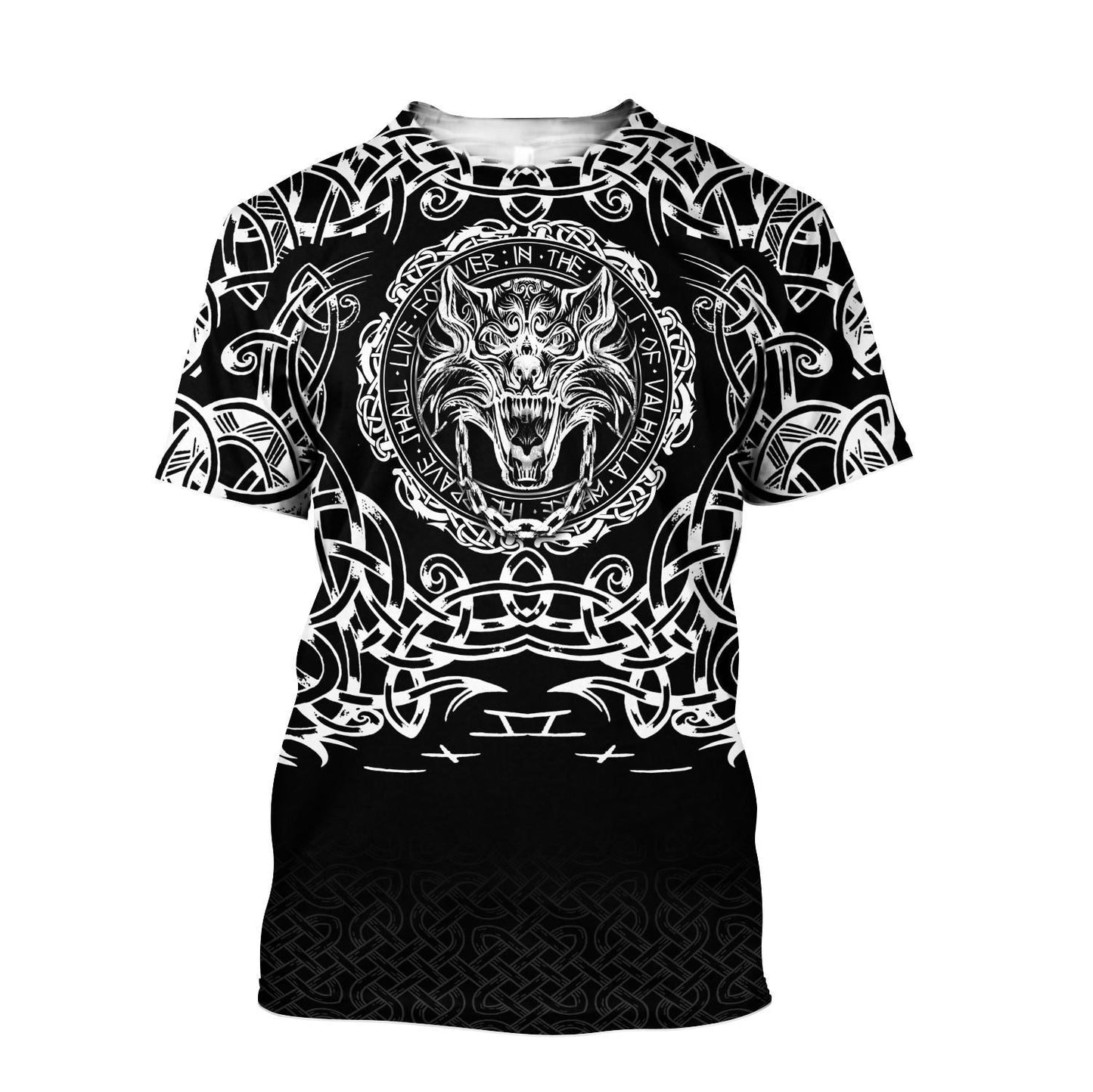 Fenrir Viking 3D Over Printed Hoodie for Men and Women-ML