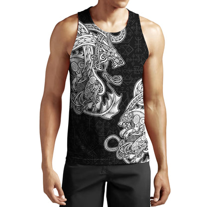 White Jormungandr and Fenrir Vikings 3D Over Printed Hoodie for Men and Women-ML