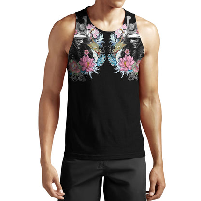 Samurai Oni Mask Tattoo 3D Over Printed Hoodie for Men and Women-ML