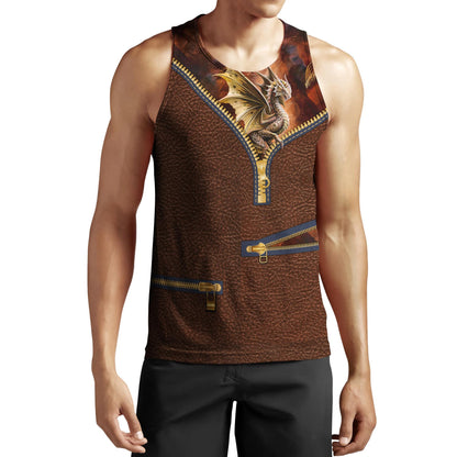 Dragon Leather 3D Over Printed Hoodie for Men and Women-ML