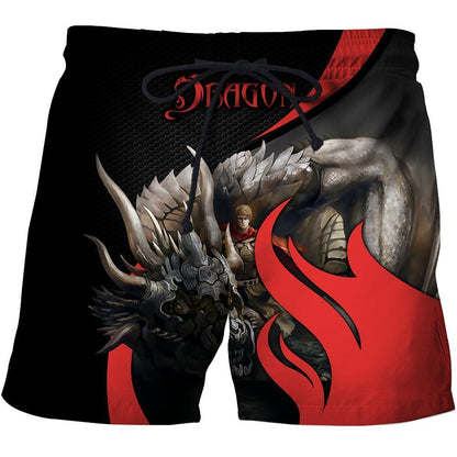 Dragon Knight Art 3D Over Printed Hoodie for Men and Women-ML