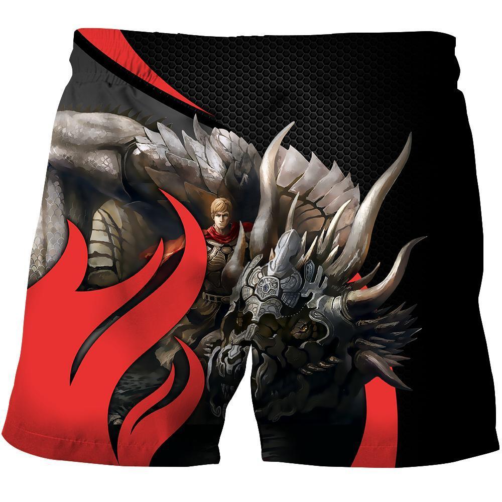 Dragon Knight Art 3D Over Printed Hoodie for Men and Women-ML