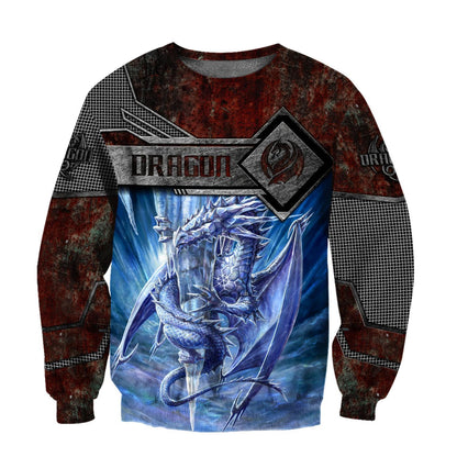 Dragon Knight III Art 3D Over Printed Hoodie for Men and Women-ML
