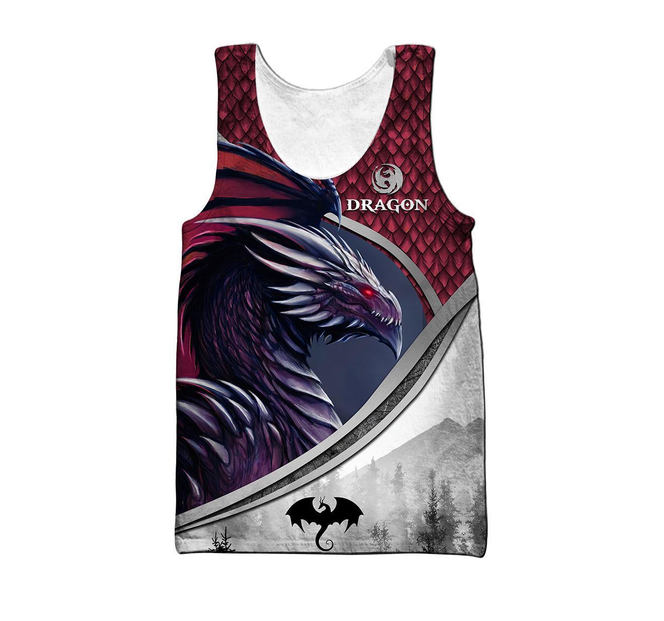 Love Dragon Art 3D Over Printed Hoodie for Men and Women-ML