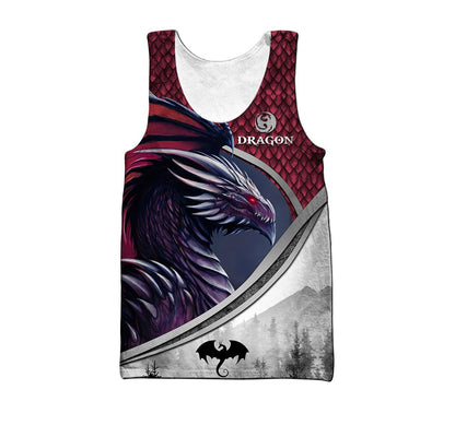 Love Dragon Art 3D Over Printed Hoodie for Men and Women-ML