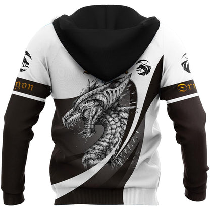 Dragon Lover Art 3D Over Printed Hoodie for Men and Women-ML