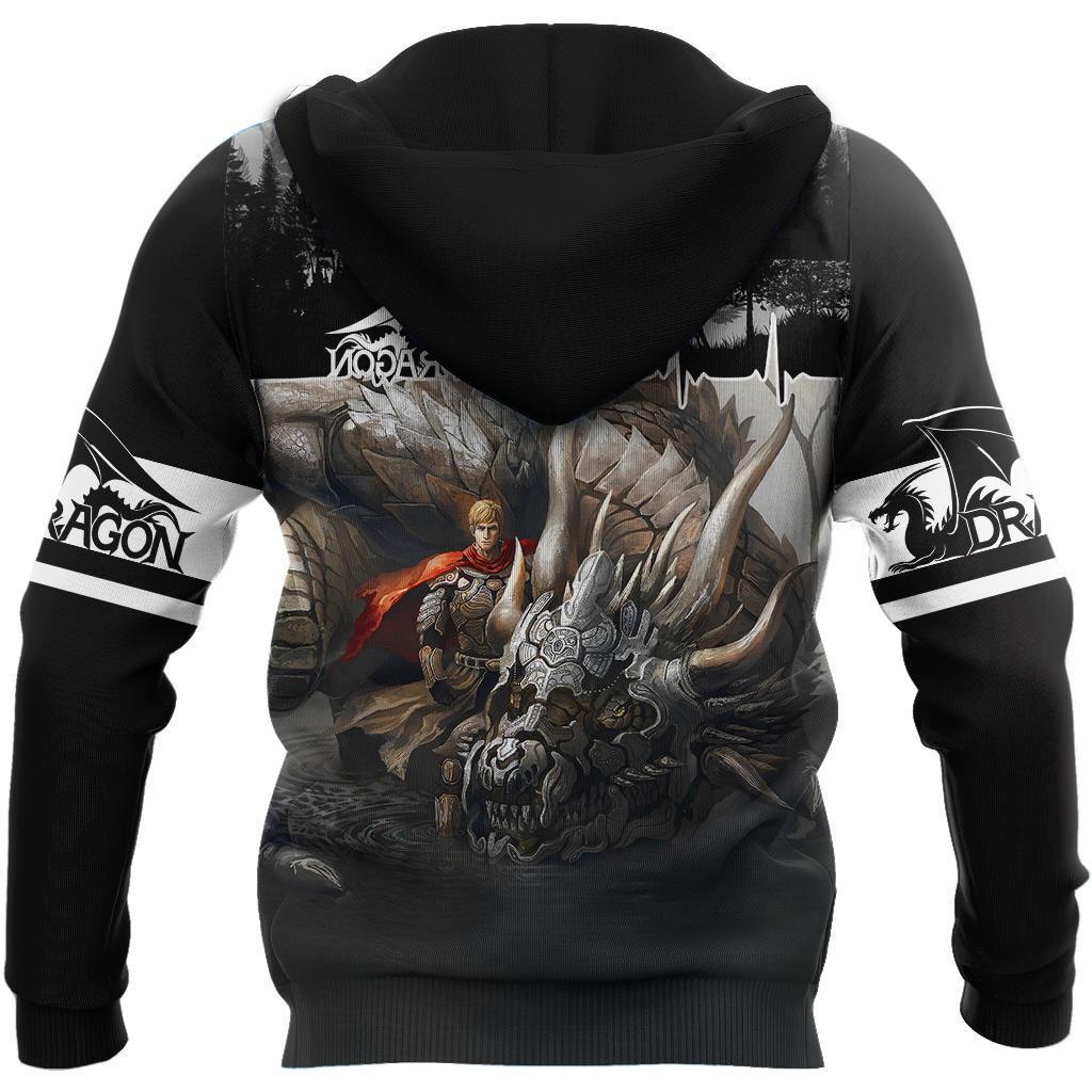 Dragon Knight II Art 3D Over Printed Hoodie for Men and Women-ML