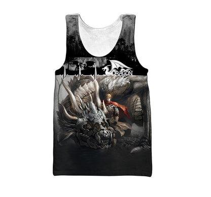 Dragon Knight II Art 3D Over Printed Hoodie for Men and Women-ML