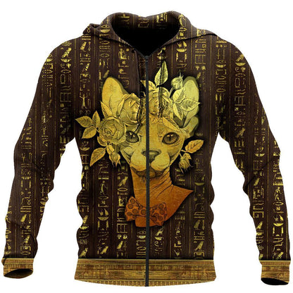 Sphynx Cat in a Rose 3D All Over Printed shirt & short for men and women PL