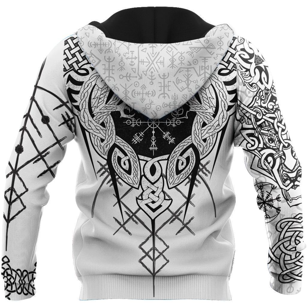 Fenrir Viking Wolf 3D Over Printed Hoodie for Men and Women-ML