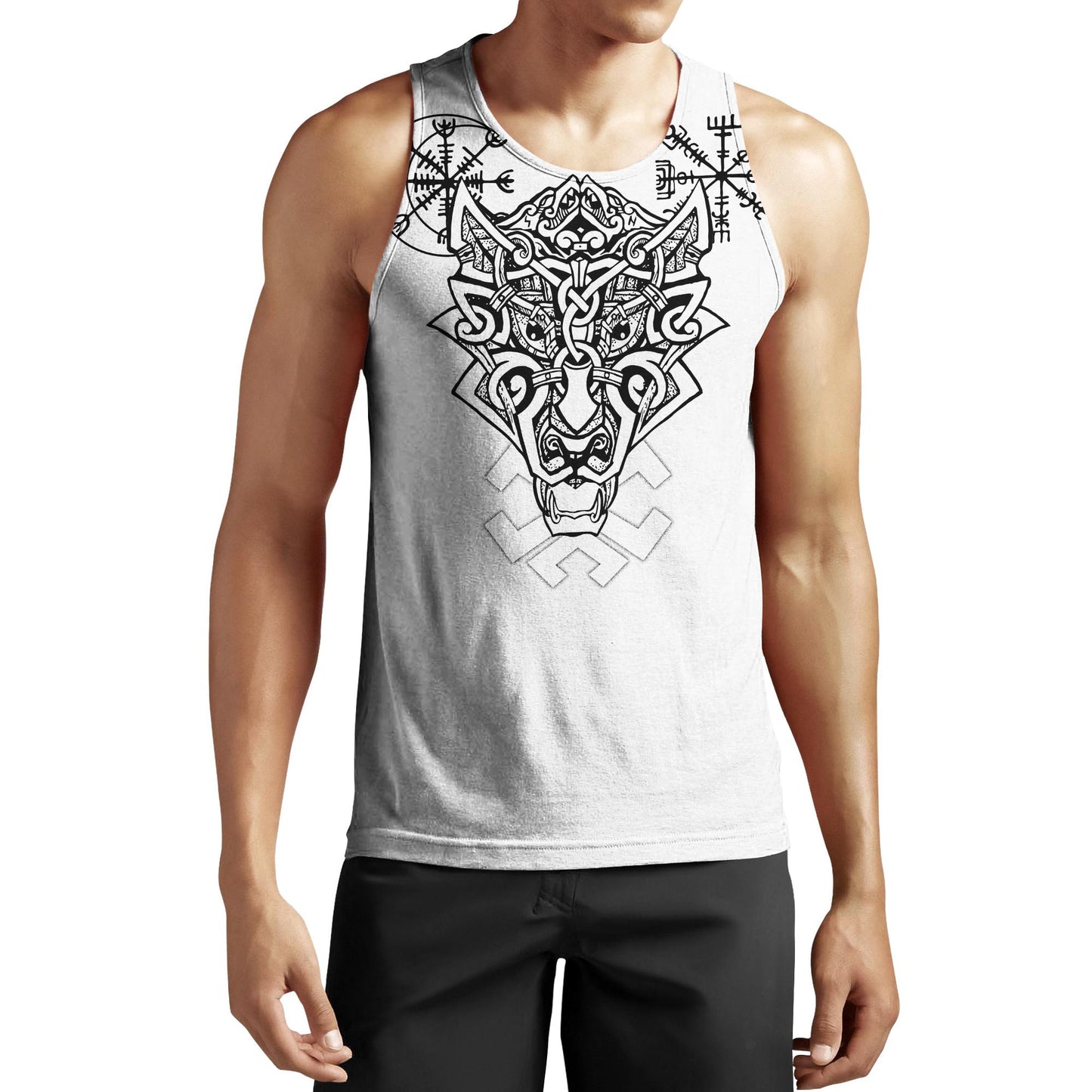Fenrir Viking Wolf 3D Over Printed Hoodie for Men and Women-ML