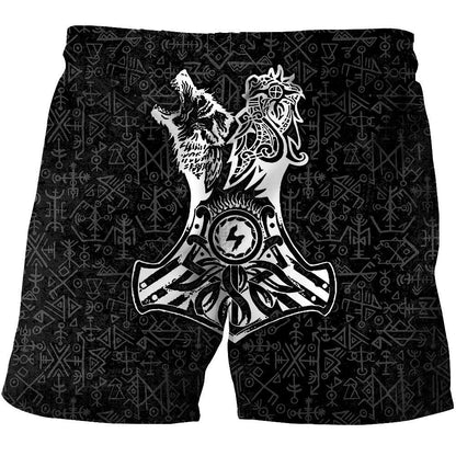 Fenrir And Nidhogg Viking Tattoo 3D Over Printed Hoodie for Men and Women-ML
