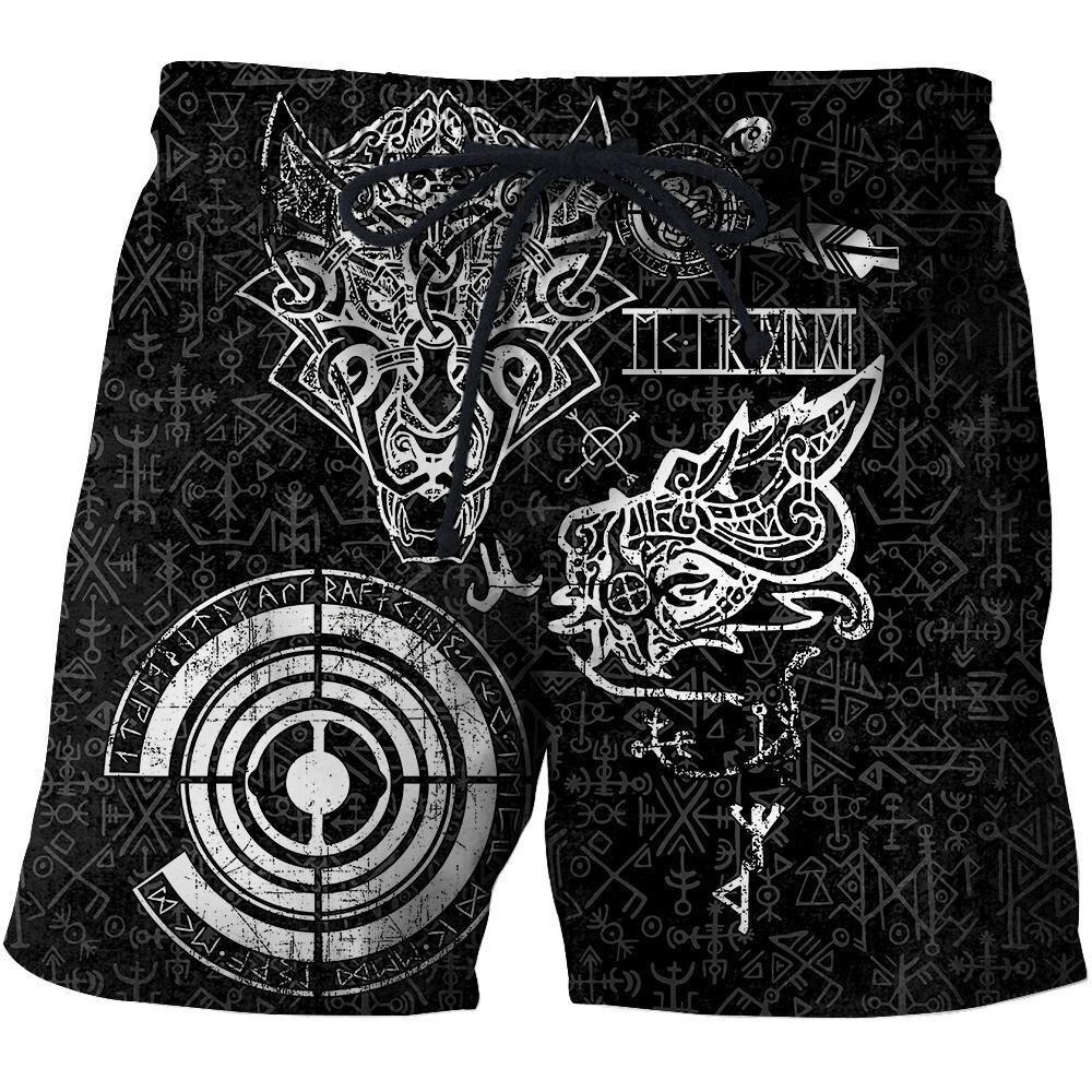 Fenrir And Nidhogg Viking Tattoo 3D Over Printed Hoodie for Men and Women-ML