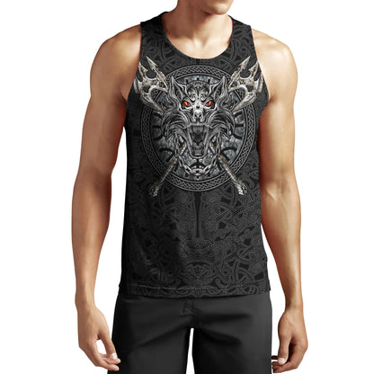 Fenrir Viking Tattoo 3D Over Printed Hoodie Unisex-ML