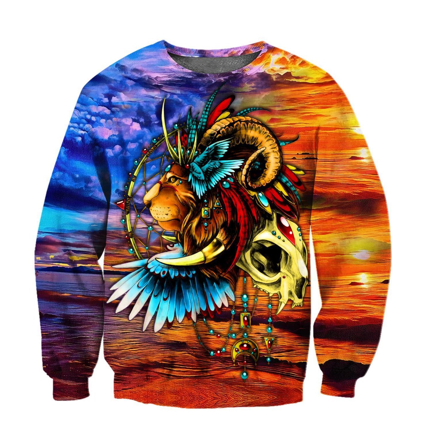 Lion Native Multicolor All Over Printed Shirt for Men and Women