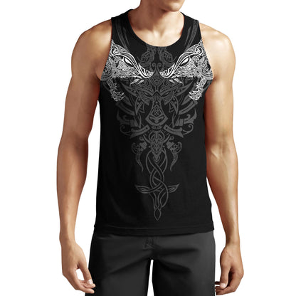 Geki & Freki Viking Wolf 3D Over Printed Hoodie for Men and Women-ML