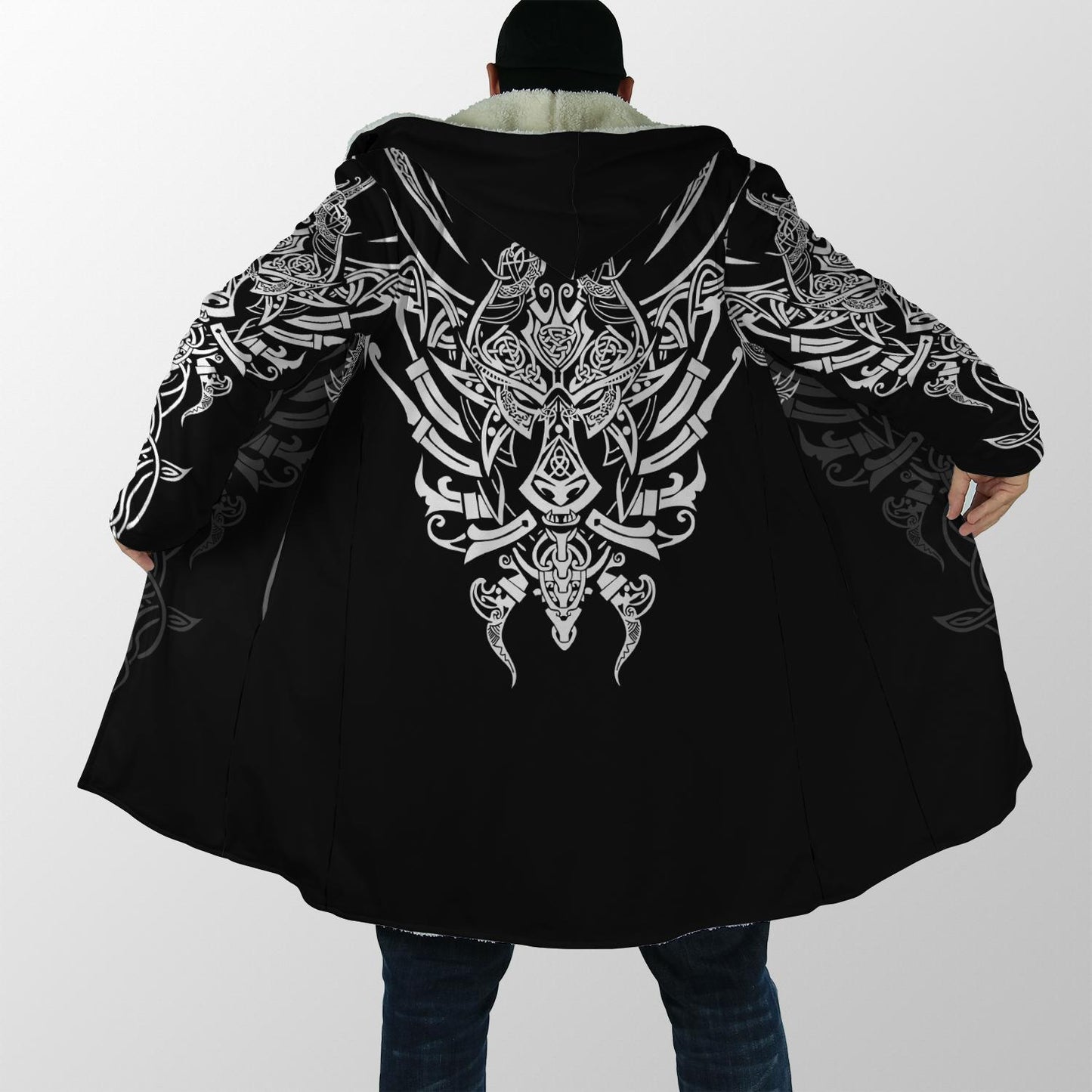 Geki & Freki Viking Wolf 3D Over Printed Hoodie for Men and Women-ML