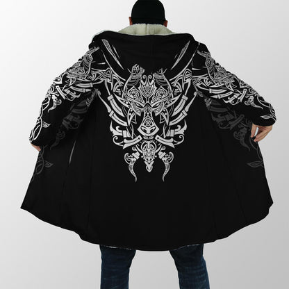 Geki & Freki Viking Wolf 3D Over Printed Hoodie for Men and Women-ML