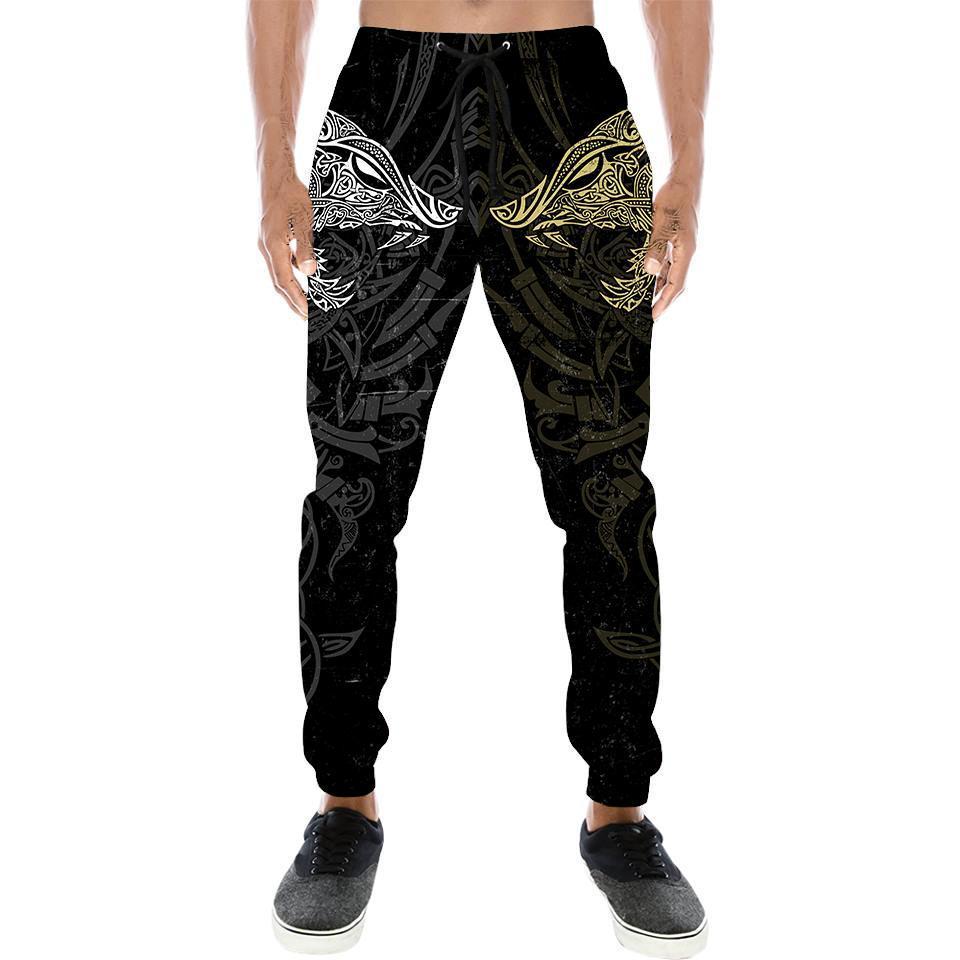 Geki And Freki Viking Wolf II Tattoo 3D Over Printed Unisex Hoodie-ML