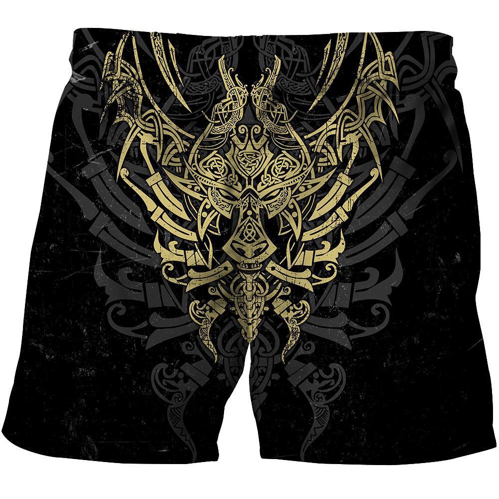 Geki And Freki Viking Wolf II Tattoo 3D Over Printed Unisex Hoodie-ML