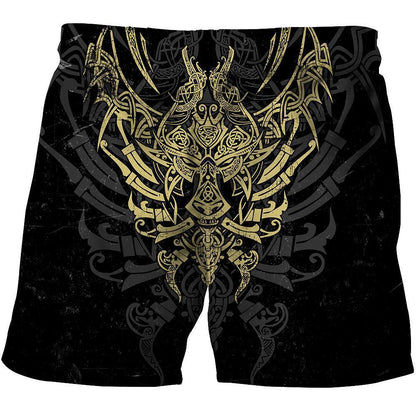 Geki And Freki Viking Wolf II Tattoo 3D Over Printed Unisex Hoodie-ML