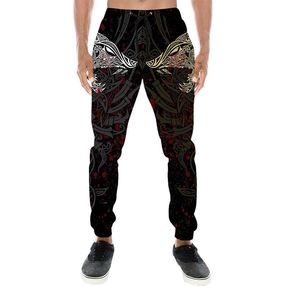 Geki And Freki Viking Wolf III Tattoo 3D Over Printed Unisex Hoodie-ML