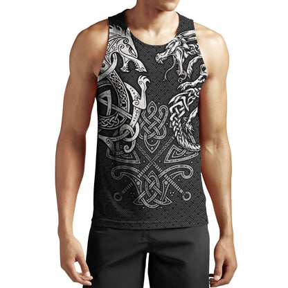 Viking Wolf And Dragon Tattoo 3D All Over Printed Unisex Hoodie-ML