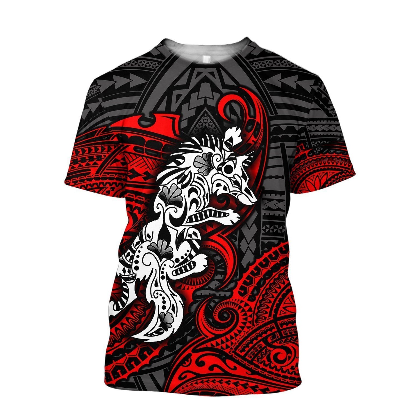 Amazing Polynesian Wolf Tattoo Unisex Hoodie ML