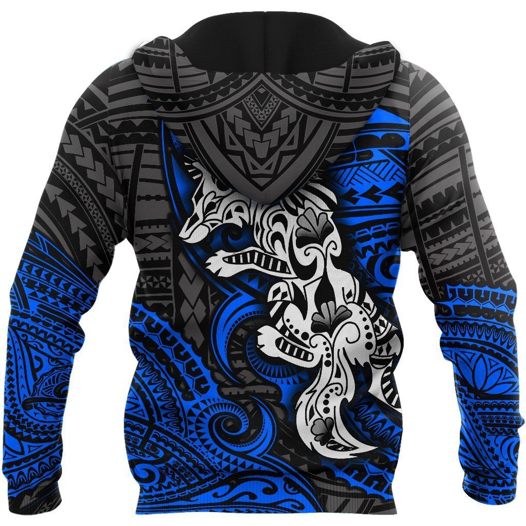 Amazing Polynesian Wolf Tattoo Unisex Hoodie ML