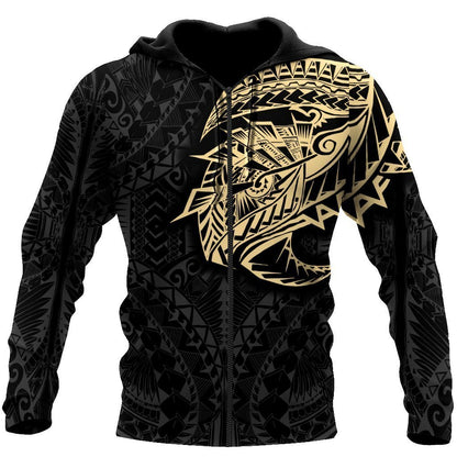 Amazing Polynesian Tattoo 3D All Over Printed Unisex Hoodie ML