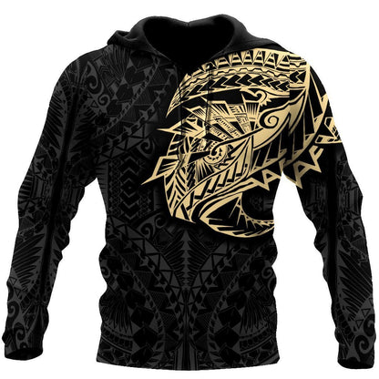 Amazing Polynesian Tattoo 3D All Over Printed Unisex Hoodie-ML