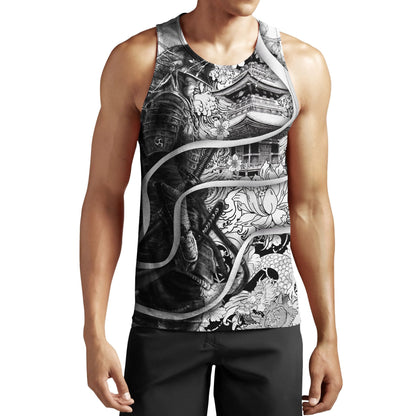 Samurai Tattoo 3D Over Printed Unisex Hoodie-ML