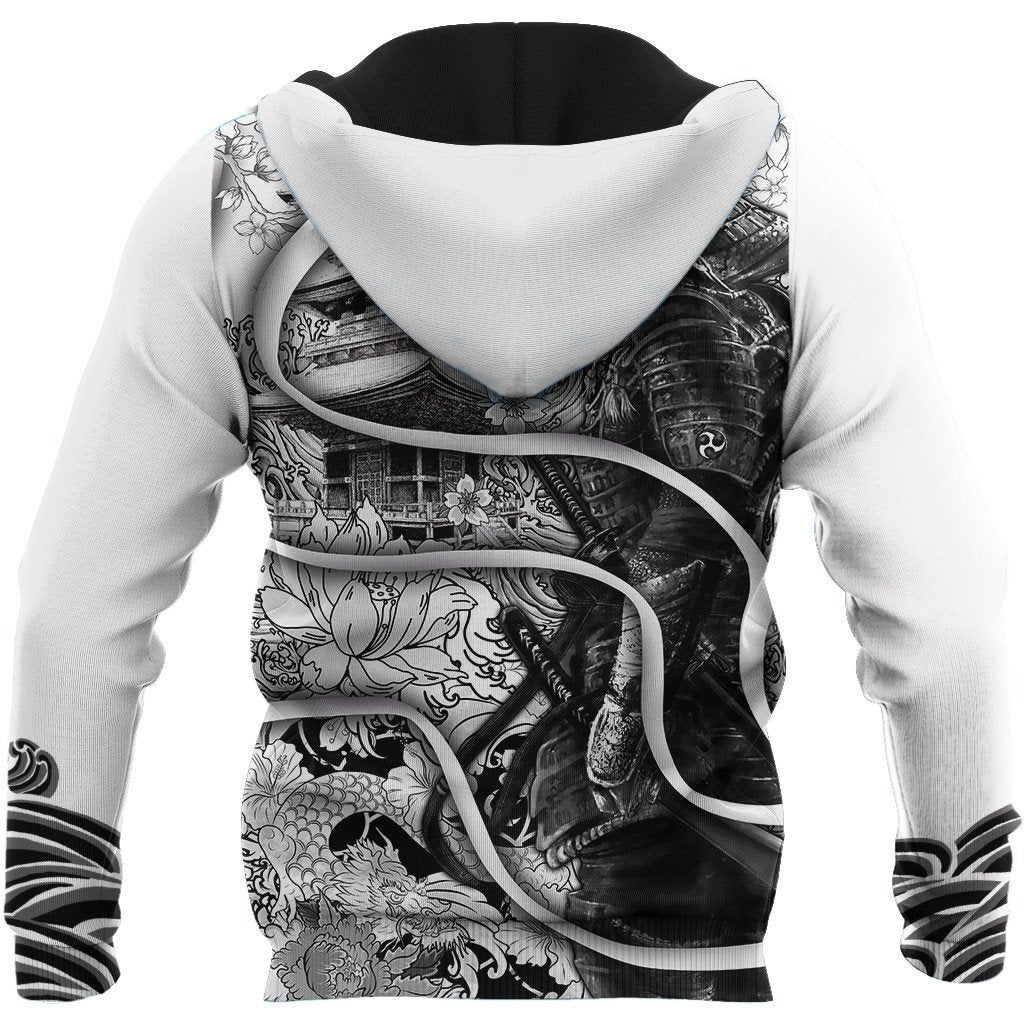 Samurai Tattoo 3D Over Printed Unisex Hoodie-ML