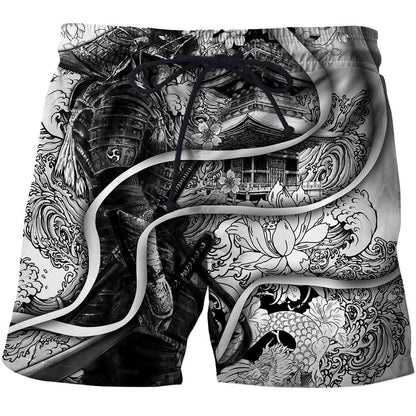 Samurai Tattoo 3D Over Printed Unisex Hoodie-ML