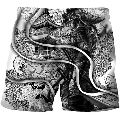 Samurai Tattoo 3D Over Printed Unisex Hoodie-ML