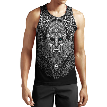 Odin Tattoo 3D Over Printed Hoodie Unisex-ML