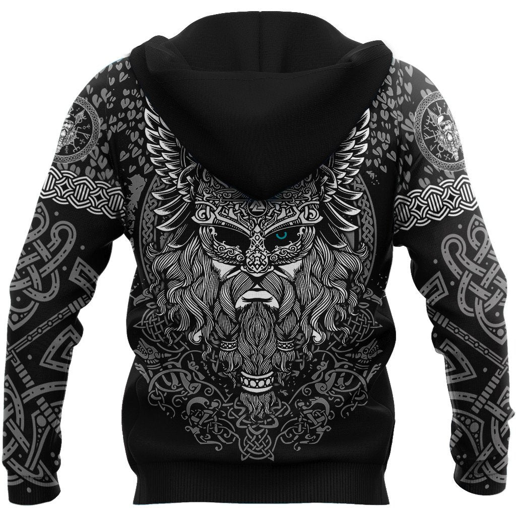 Odin Tattoo 3D Over Printed Hoodie Unisex-ML