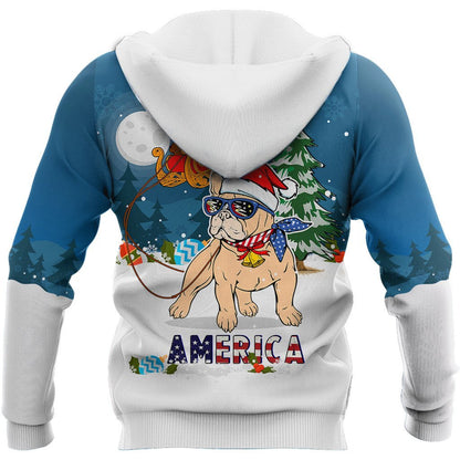 PitBull & Santa chritmas 3D All Over Printed Unisex PL
