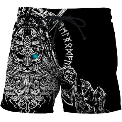 Odin Viking Tattoo 3D Over Printed Hoodie Unisex-ML
