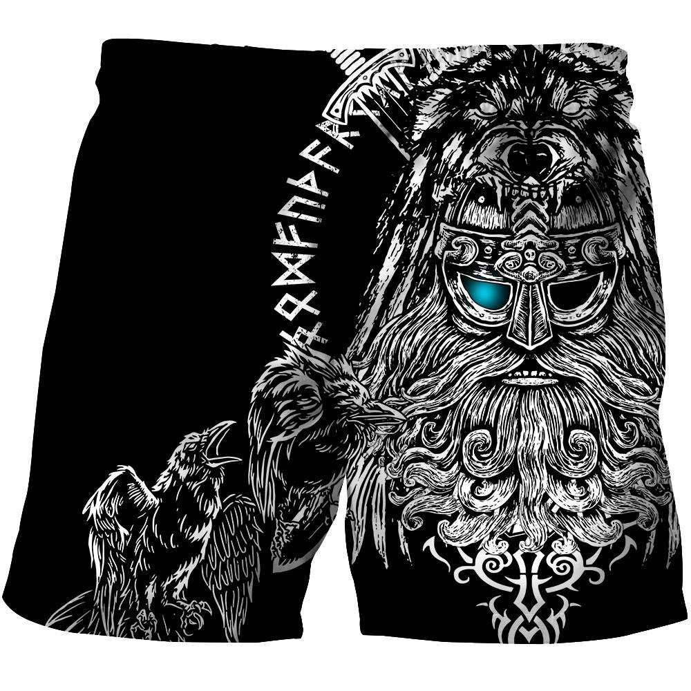 Odin Viking Tattoo 3D Over Printed Hoodie Unisex-ML
